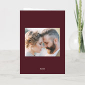 Sparkling Winter Pine Burgund Frohe Weihnachten (Rückseite)