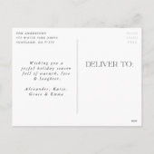 Sparkling Winter Pine Burgund Frohe Weihnachten (Rückseite)