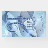 Sparkling-Wirbel 16 . Geburtstag Blue ID652 Banner (Horizontal)