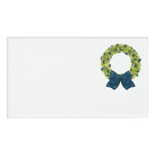 Sparkling Wreath - Multiple Color Options Namenschild