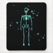 Sparkling X-Ray Skeleton - Aquamarin Mousepad (Vorne)