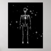Sparkling X-Ray Skeleton - B&W Poster (Vorne)