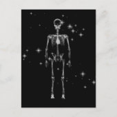 Sparkling X-Ray Skeleton - B&W Postkarte (Vorderseite)