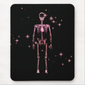 Sparkling X-Ray Skeleton - Rot Mousepad (Vorne)
