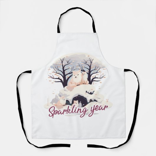 Sparkling year schürze (Vorderseite)