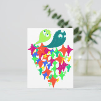 Sparkling Yeti Monster Postkarte