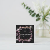 Sparklingelrosa Seifenblase Schönheitsindustrie Quadratische Visitenkarte (Stehend Vorderseite)