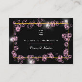 Sparklingelrosa Seifenblase Schönheitsindustrie Visitenkarte (Vorderseite)