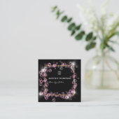 Sparklingelrosa und Goldseife Blase Schönheitssalo Quadratische Visitenkarte (Stehend Vorderseite)