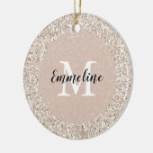 Sparklopfcreme Glitz Glitzer Monogram Keramik Ornament (Links)