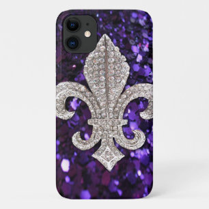 Sparkloster Lilie Sequins Lila Case-Mate iPhone Hülle