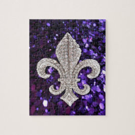 Sparkloster Lilie Sequins Lila Puzzle