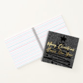 Sparkly Black Spiral Notebook Notizblock (Innenseite)