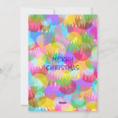 Sparkly Colorful Simple Christmas Dinner Party Einladung (Rückseite)