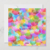 Sparkly Colorful Simple Christmas Dinner Party  Einladung (Rückseite)