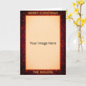 Sparkly Glittery Look Custom Photo/Text Karte (Gelbe Blume)