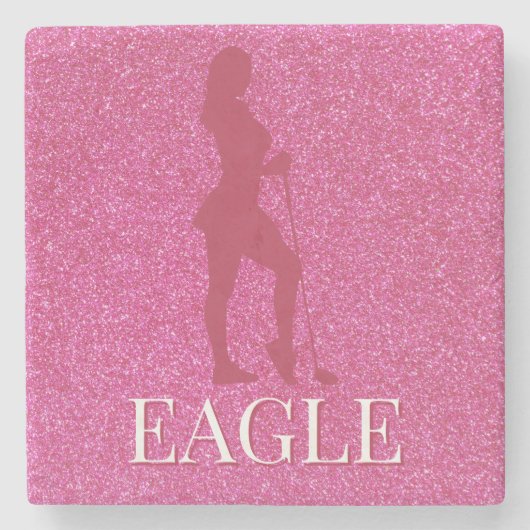 Sparkly Golf Coasters Steinuntersetzer (Vorderseite)