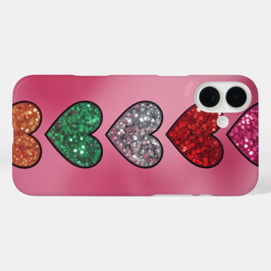 Sparkly Heart Love Case (Rückseite (Horizontal))