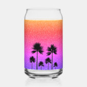 Sparkly Palm Trees Personalised Dosenglas (Rückseite)