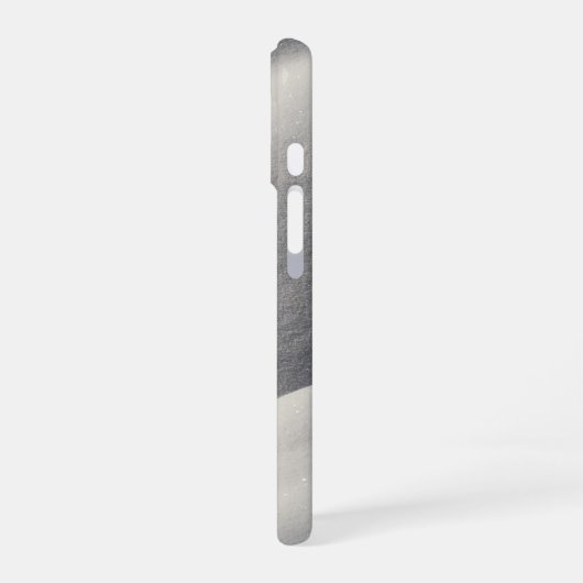 Sparkly Snow Mounds Abstract Nature iPhone 16 Hülle (Linke Seite)