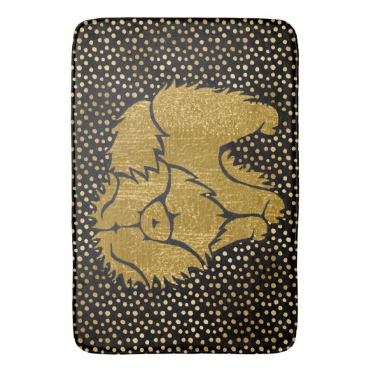 SPARKLY THANG Chow faux metallic crate/bath mat Badematte (Vorderseite Vertikal)