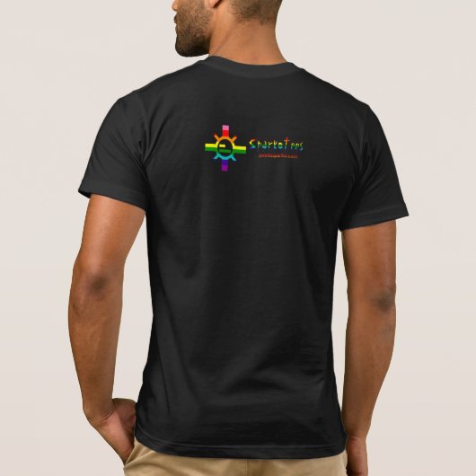 Sparko Sun Stolz-T-Shirts Regenbogen-LGBTQ T-Shirt (Rückseite)