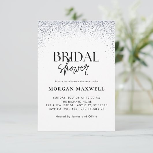 Sparkone Brautparty Disco Einladung (Stehend Vorderseite)