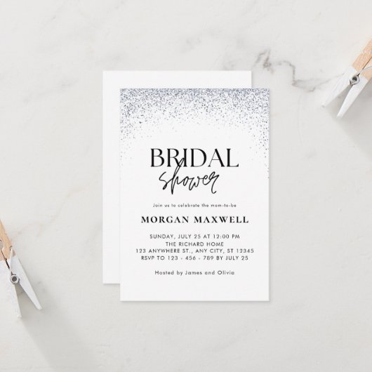 Sparkone Brautparty Disco Einladung (Vorderseite/Rückseite Beispiel)