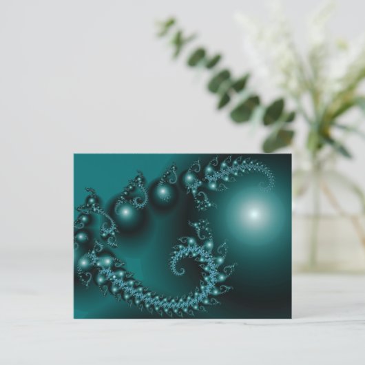 Sparkor 3 Abstraktes Fraktal Postkarte (Stehend Vorderseite)