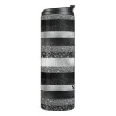 Sparkor in Silber und Schwarz Thermosbecher (Nach links gedreht)