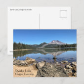 Sparks Lake, Oregon Postkarte (Vorne/Hinten)