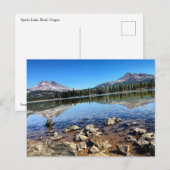 Sparks Lake, Oregon Postkarte (Vorne/Hinten)