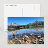 Sparks Lake, Oregon Postkarte (Vorne/Hinten)