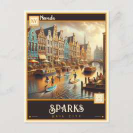 Sparks, Nevada | VINTAG Postkarte
