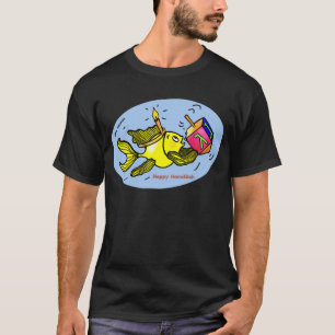 SPARKY CHANUKKA-FISCHE - Comic-lustiger T - Shirt