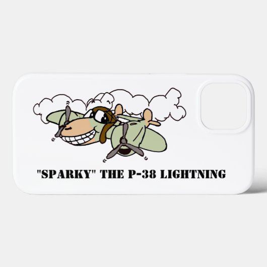 Sparky, der Blitz der P-38 Case-Mate iPhone Hülle (Rückseite (Horizontal))