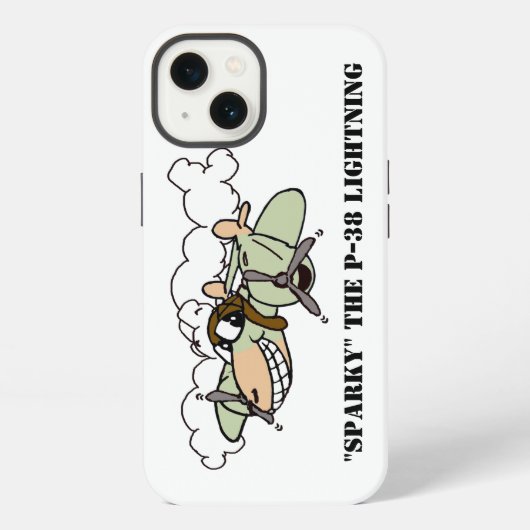 Sparky, der Blitz der P-38 iPhone Hülle (Rückseite)