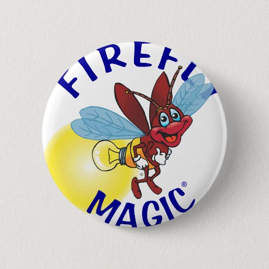 Sparky der Leuchtkäfer Button (Vorderseite)