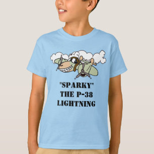 Sparky, der P-38 Lightning Cartoon T - Shirt