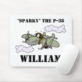 Sparky die P-38 Mousepad (Mit Mouse)
