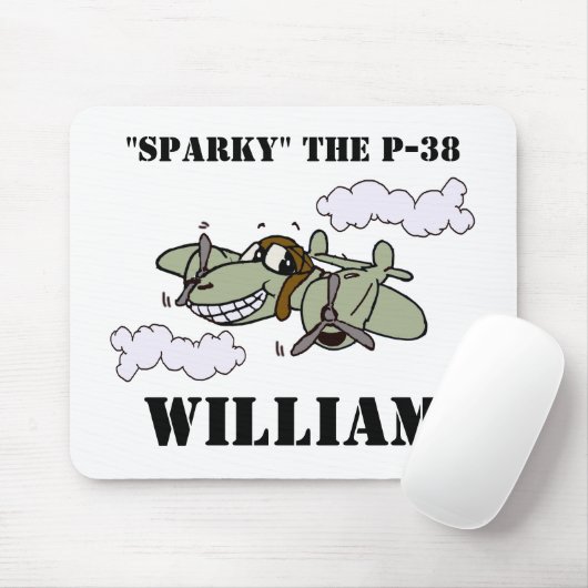 Sparky die P-38 Mousepad (Mit Mouse)