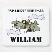 Sparky die P-38 Mousepad (Vorne)