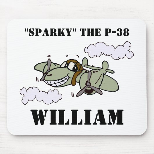 Sparky die P-38 Mousepad (Vorne)