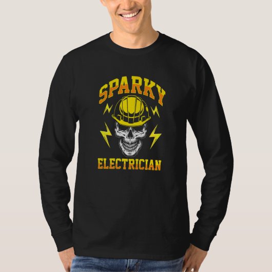 Sparky Electrician Electrician Electricity Handler T-Shirt (Vorderseite)