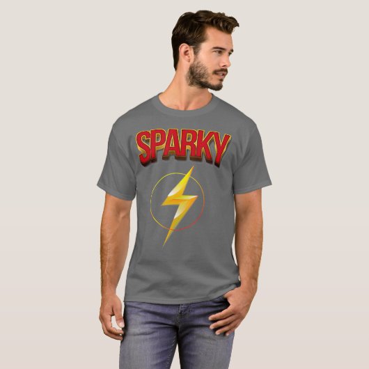 Sparky Funny Electrical Engineer Electrician Elect T-Shirt (Vorne ganz)