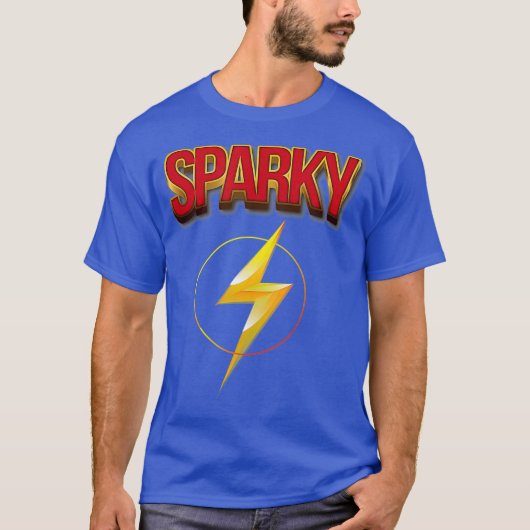 Sparky Funny Electrical Engineer Electrician Elect T-Shirt (Vorderseite)