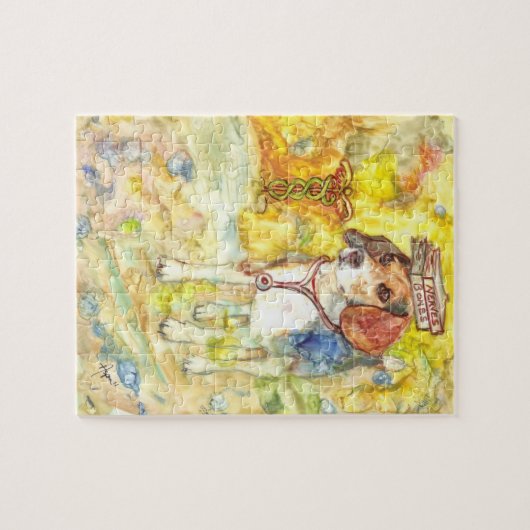 Sparky geht der Beagle zur medizinischen Schule Puzzle (Horizontal)