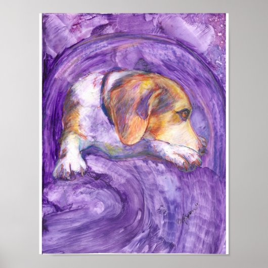 Sparky Hund: Der Pensive Pup Poster (Vorne)