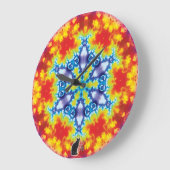 Sparky Kaleidoskop Große Wanduhr (Winkel)