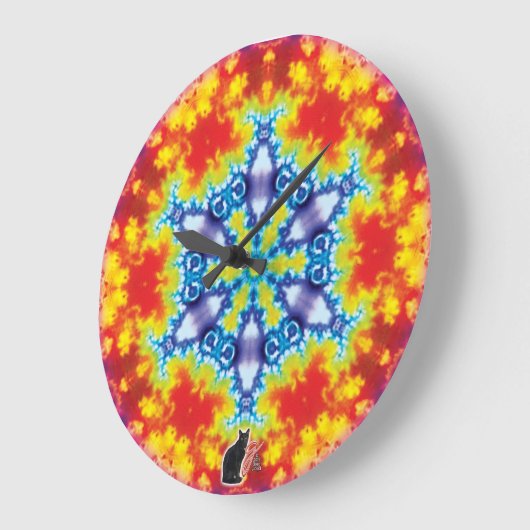 Sparky Kaleidoskop Große Wanduhr (Winkel)